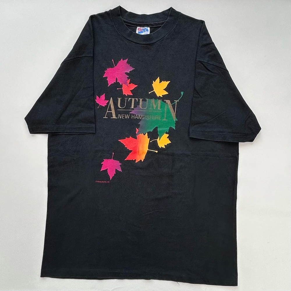 Vintage 1990 New Hampshire Autumn Oitdoors Leaves Nature T Shirt Size Men’s XL